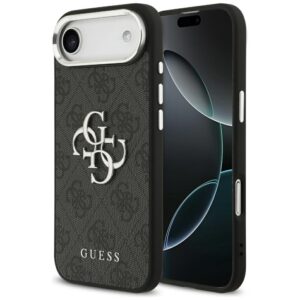 Dėklas Guess 4G Big 4G Classic Logo Apple iPhone 17 Air juodos spalvos silver