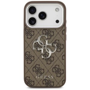 Dėklas Guess 4G Big 4G Classic Logo Apple iPhone 17 Pro rudos spalvos silver - Image 3