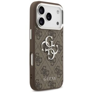 Dėklas Guess 4G Big 4G Classic Logo Apple iPhone 17 Pro rudos spalvos silver - Image 4