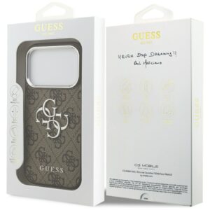 Dėklas Guess 4G Big 4G Classic Logo Apple iPhone 17 Pro rudos spalvos silver - Image 8