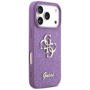 Dėklas Guess Fixed Glitter Big 4G Apple iPhone 17 Pro lilac - Image 4
