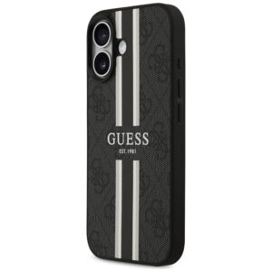 Dėklas Guess 4G Printed Stripes MagSafe Apple iPhone 17 juodos spalvos - Image 2