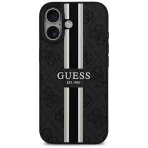 Dėklas Guess 4G Printed Stripes MagSafe Apple iPhone 17 juodos spalvos - Image 3