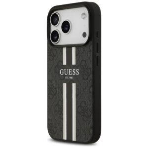 Dėklas Guess 4G Printed Stripes MagSafe Apple iPhone 17 Pro juodos spalvos - Image 2