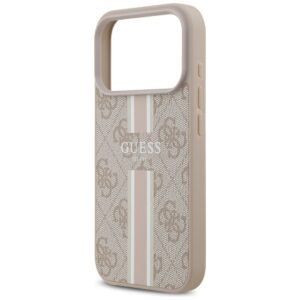 Dėklas Guess 4G Printed Stripes MagSafe Apple iPhone 17 Pro rožinės spalvos - Image 6