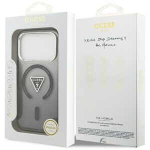 Dėklas Guess IML Gradient Triangle Logo MagSafe Apple iPhone 17 Pro juodos spalvos - Image 8