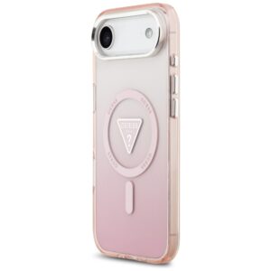 Dėklas Guess IML Gradient Triangle Logo MagSafe Apple iPhone Air rožinės spalvos - Image 2
