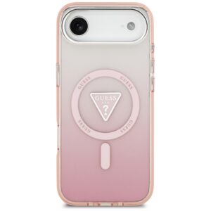 Dėklas Guess IML Gradient Triangle Logo MagSafe Apple iPhone Air rožinės spalvos - Image 3