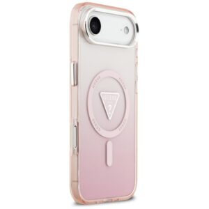 Dėklas Guess IML Gradient Triangle Logo MagSafe Apple iPhone Air rožinės spalvos - Image 4