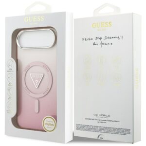 Dėklas Guess IML Gradient Triangle Logo MagSafe Apple iPhone Air rožinės spalvos - Image 8