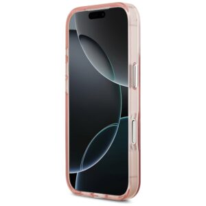Dėklas Guess IML Gradient Triangle Logo MagSafe Apple iPhone 17 Pro rožinės spalvos - Image 5