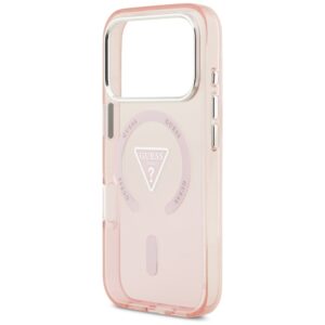 Dėklas Guess IML Gradient Triangle Logo MagSafe Apple iPhone 17 Pro rožinės spalvos - Image 6