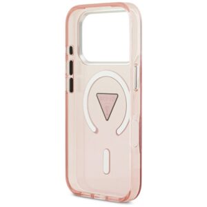 Dėklas Guess IML Gradient Triangle Logo MagSafe Apple iPhone 17 Pro rožinės spalvos - Image 7