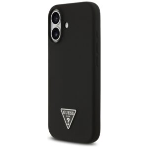 Dėklas Guess Silicone Triangle Logo MagSafe Apple iPhone 17 juodos spalvos - Image 2