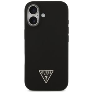 Dėklas Guess Silicone Triangle Logo MagSafe Apple iPhone 17 juodos spalvos - Image 3