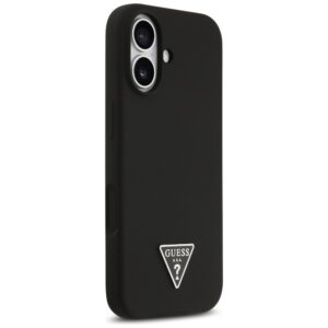 Dėklas Guess Silicone Triangle Logo MagSafe Apple iPhone 17 juodos spalvos - Image 4