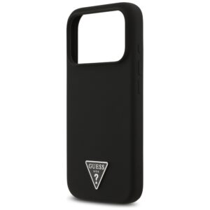 Dėklas Guess Silicone Triangle Logo MagSafe Apple iPhone 17 Pro juodos spalvos - Image 6