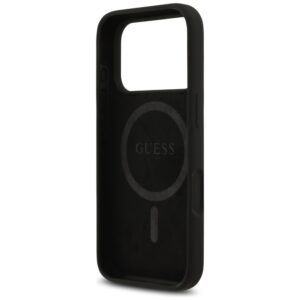 Dėklas Guess Silicone Triangle Logo MagSafe Apple iPhone 17 Pro juodos spalvos - Image 7