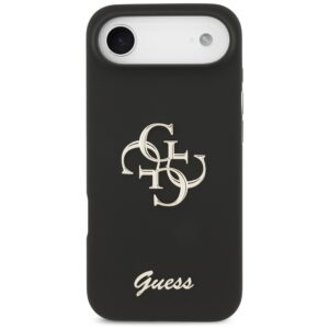 Guess Silicone Big 4G Script dėklas skirtas Apple iPhone Air juodos spalvos - Image 3