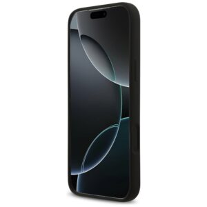 Guess Silicone Big 4G Script dėklas skirtas Apple iPhone 17 Pro Max juodos spalvos - Image 5