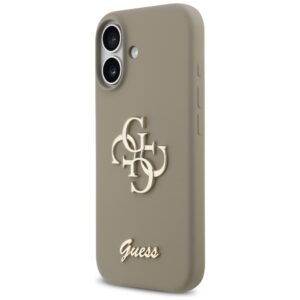 Guess Silicone Big 4G Script Dėklas Apple iPhone 17 rudos spalvos - Image 2