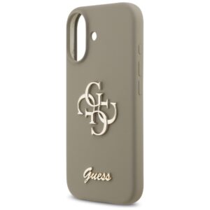 Guess Silicone Big 4G Script Dėklas Apple iPhone 17 rudos spalvos - Image 6