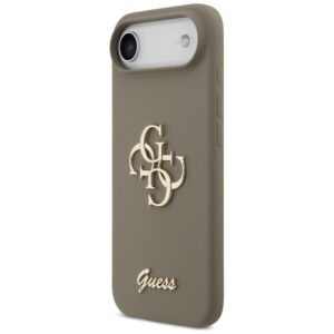 Guess Silicone Big 4G Script Dėklas Apple iPhone 17 Air rudos spalvos - Image 2