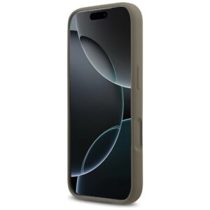 Guess Silicone Big 4G Script Dėklas Apple iPhone 17 Pro rudos spalvos - Image 5