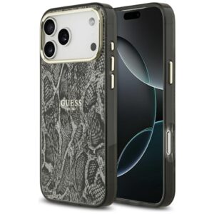 Guess Python Pattern MagSafe dėklas Apple iPhone 17 Pro Max juodos spalvos - Image 1