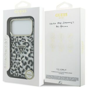 Guess Leopard Glitter MagSafe dėklas Apple iPhone 17 Pro Max juodos spalvos - Image 8