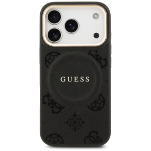 Dėklas Guess Peony Hot Stamp MagSafe Apple iPhone 17 Pro juodos spalvos - Image 3