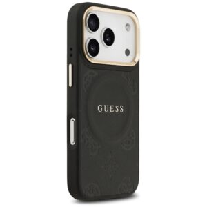 Dėklas Guess Peony Hot Stamp MagSafe Apple iPhone 17 Pro juodos spalvos - Image 4