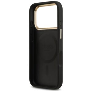 Dėklas Guess Peony Hot Stamp MagSafe Apple iPhone 17 Pro juodos spalvos - Image 7