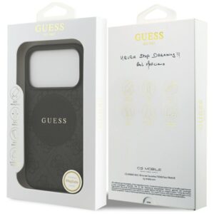 Dėklas Guess 4G Circle Classic Logo MagSafe Apple iPhone 17 Pro juodos spalvos - Image 8