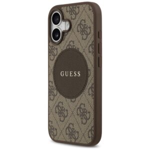 Dėklas Guess 4G Circle Classic Logo MagSafe Apple iPhone 17 rudos spalvos - Image 2