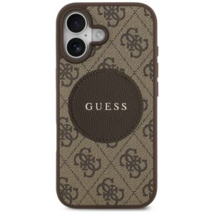 Dėklas Guess 4G Circle Classic Logo MagSafe Apple iPhone 17 rudos spalvos - Image 3