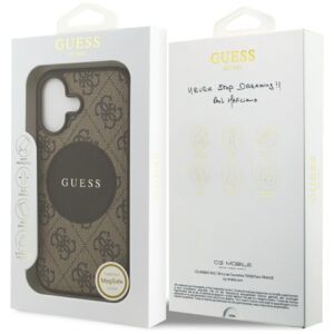 Dėklas Guess 4G Circle Classic Logo MagSafe Apple iPhone 17 rudos spalvos - Image 8