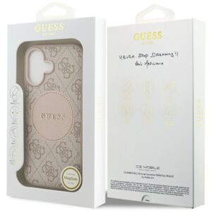 Dėklas Guess 4G Circle Classic Logo MagSafe Apple iPhone 17 rožinės spalvos - Image 8