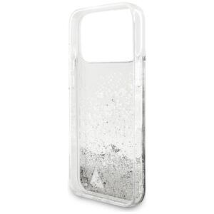 Guess Liq. Glitter Charms Dėklas Apple iPhone 17 Pro Max Silver - Image 7