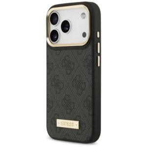 Guess 4G Logo Plate MagSafe dėklas Apple iPhone 17 Pro juodos spalvos - Image 2