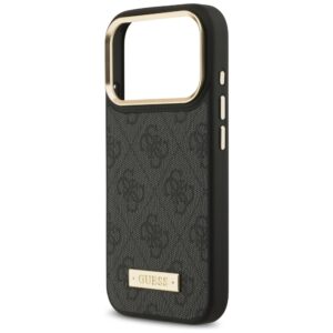 Guess 4G Logo Plate MagSafe dėklas Apple iPhone 17 Pro juodos spalvos - Image 6