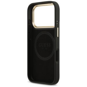 Guess 4G Logo Plate MagSafe dėklas Apple iPhone 17 Pro juodos spalvos - Image 7