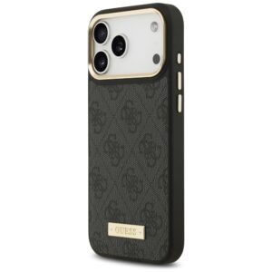 Guess 4G Logo Plate MagSafe dėklas Apple iPhone 17 Pro Max juodos spalvos - Image 2