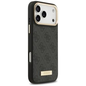 Guess 4G Logo Plate MagSafe dėklas Apple iPhone 17 Pro Max juodos spalvos - Image 4