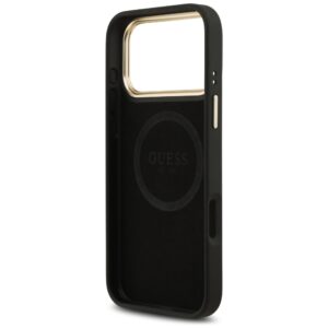 Guess 4G Logo Plate MagSafe dėklas Apple iPhone 17 Pro Max juodos spalvos - Image 7