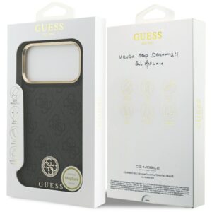 Dėklas Guess 4G Strass Logo MagSafe Apple iPhone 17 Pro Max juodos spalvos - Image 8