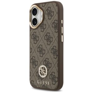 Dėklas Guess 4G Strass Logo MagSafe Apple iPhone 17 rudos spalvos - Image 2