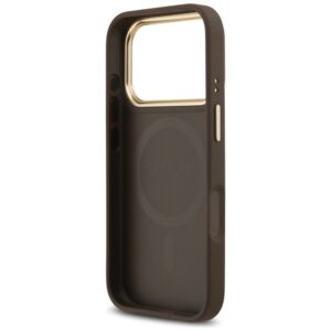 Dėklas Guess 4G Strass Logo MagSafe Apple iPhone 17 Pro rudos spalvos - Image 7