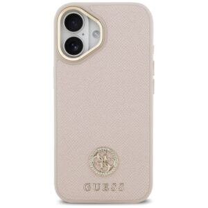 Dėklas Guess Grained Strass Logo MagSafe Apple iPhone 17 rožinės spalvos - Image 3