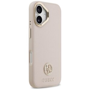 Dėklas Guess Grained Strass Logo MagSafe Apple iPhone 17 rožinės spalvos - Image 4